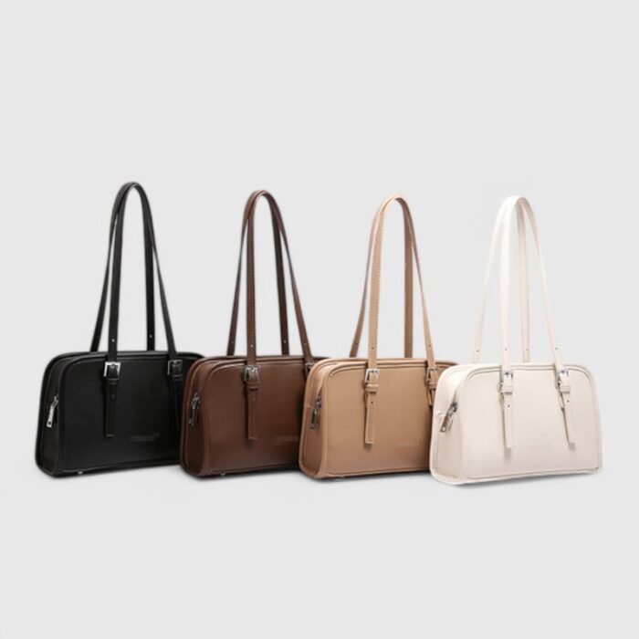 Winter Square Fancy Shoulder Bag with Dual Strap PU Elegance - Image 12
