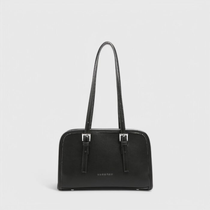 Winter Square Fancy Shoulder Bag with Dual Strap PU Elegance - Image 2