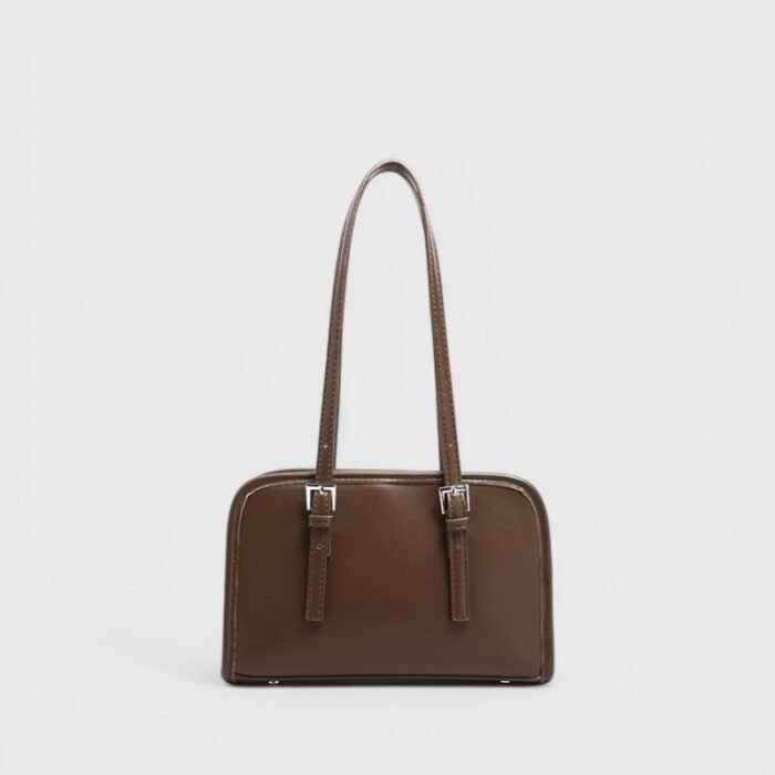 Winter Square Fancy Shoulder Bag with Dual Strap PU Elegance - Image 5