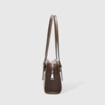 Winter Square Fancy Shoulder Bag with Dual Strap PU Elegance - Image 7
