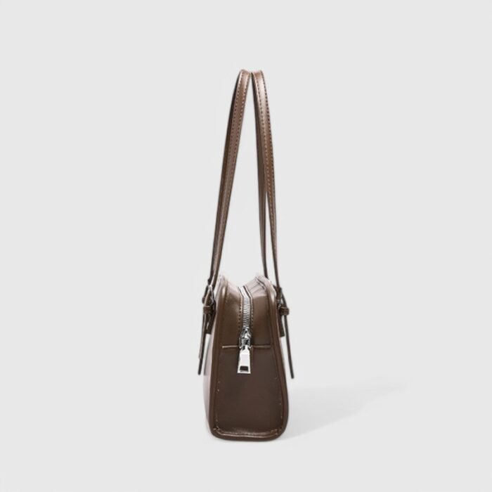 Winter Square Fancy Shoulder Bag with Dual Strap PU Elegance - Image 7