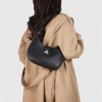 Modern Oval Fancy Shoulder Bag with Curved Lock - Image 21