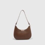 Modern Oval Fancy Shoulder Bag with Curved Lock - Image 6