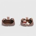 Modern Oval Fancy Shoulder Bag with Curved Lock - Image 8
