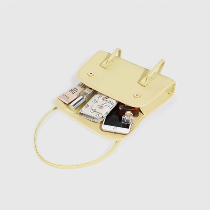 BoldSquare Leather Fancy Shoulder Bag with Single Shoulder Strap - Image 10