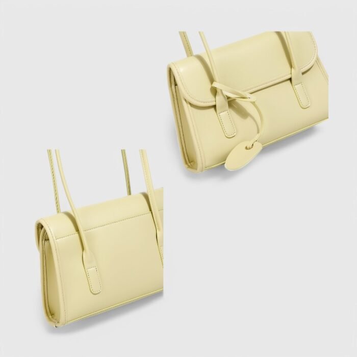 BoldSquare Leather Fancy Shoulder Bag with Single Shoulder Strap - Image 11