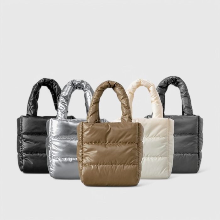 Casual Canvas Bucket Mini Tote Bag - Image 9