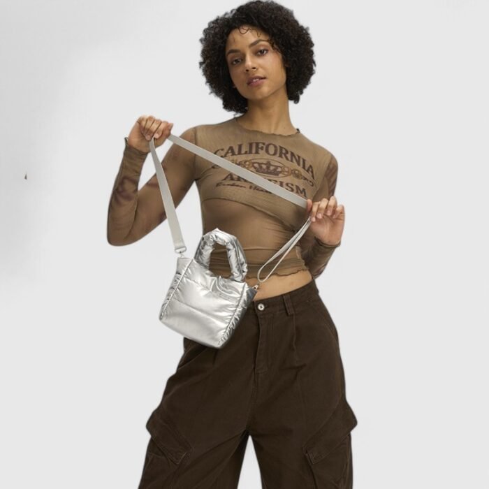 Casual Canvas Bucket Mini Tote Bag - Image 10
