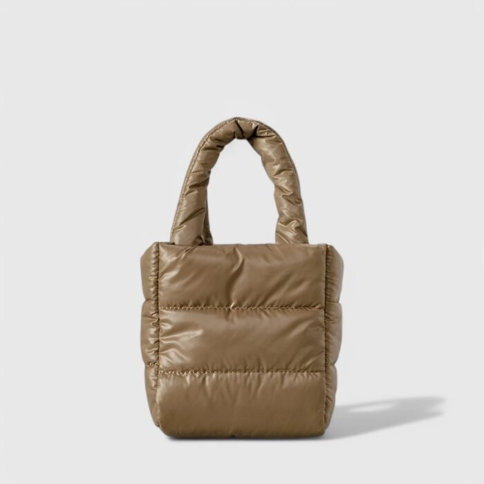 Casual Canvas Bucket Mini Tote Bag - Image 4