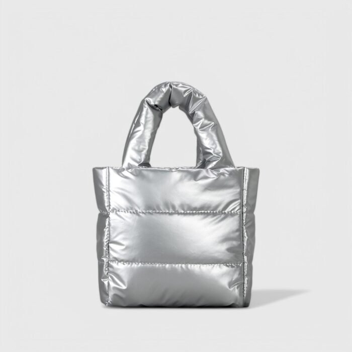 Casual Canvas Bucket Mini Tote Bag - Image 5