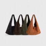 ChicFall Dumpling Suede Shoulder Bag With Magnetic Clasp - Image 12