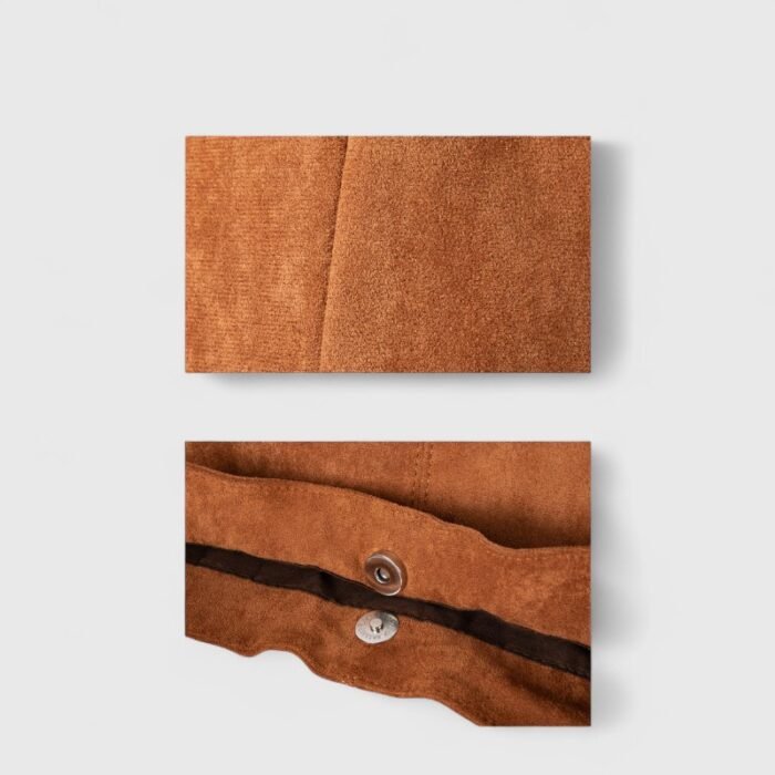 ChicFall Dumpling Suede Shoulder Bag With Magnetic Clasp - Image 7