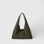 ChicFall Dumpling Suede Shoulder Bag With Magnetic Clasp