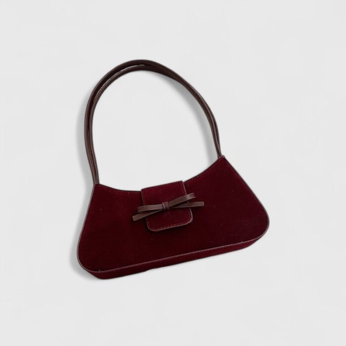 PU Leather Horizontal Suede Shoulder Bag with Cross-Border Trend - Image 6