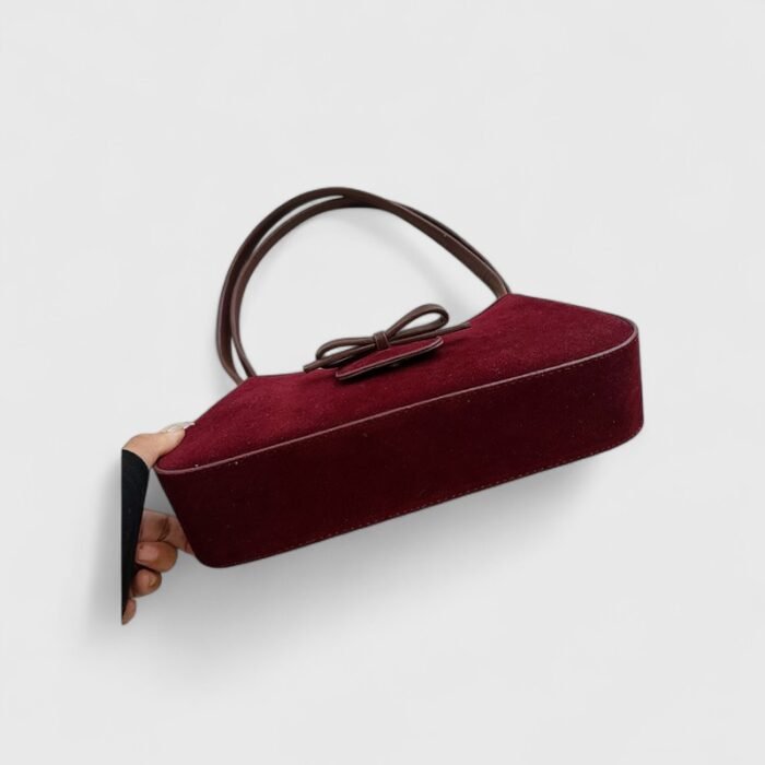 PU Leather Horizontal Suede Shoulder Bag with Cross-Border Trend - Image 9