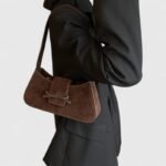 PU Leather Horizontal Suede Shoulder Bag with Cross-Border Trend - Image 17