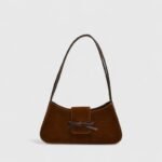 PU Leather Horizontal Suede Shoulder Bag with Cross-Border Trend