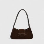 PU Leather Horizontal Suede Shoulder Bag with Cross-Border Trend - Image 4