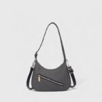 Compact PU Zipper Fancy Shoulder Bag – Flexible and Functional - Image 3