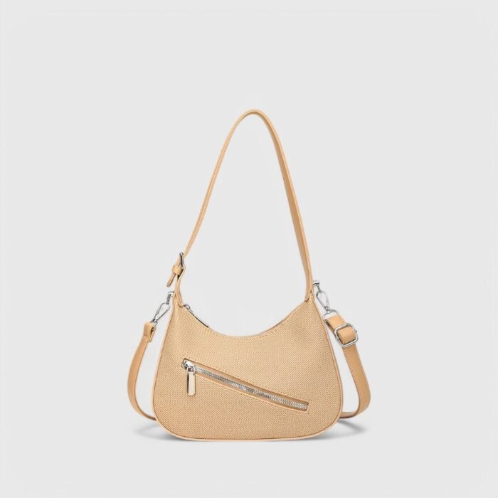 Compact PU Zipper Fancy Shoulder Bag – Flexible and Functional - Image 2