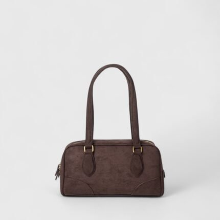 Elegant Retro PU Leather Suede Shoulder Bag – Stylish Work & Casual Tote