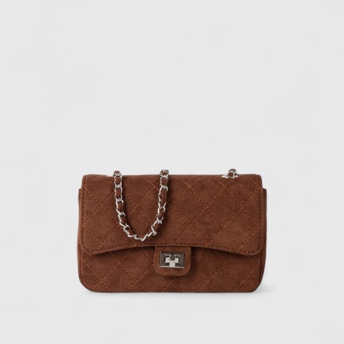 Everyday Suede Shoulder Bag – Soft Touch with Secure Lock - Image 2