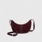 Mini Rivet Saddle Suede Shoulder Bag