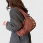 Deerskin Leather Suede Shoulder Bag with Magnetic Clasp - Image 15