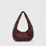 Deerskin Leather Suede Shoulder Bag with Magnetic Clasp - Image 2