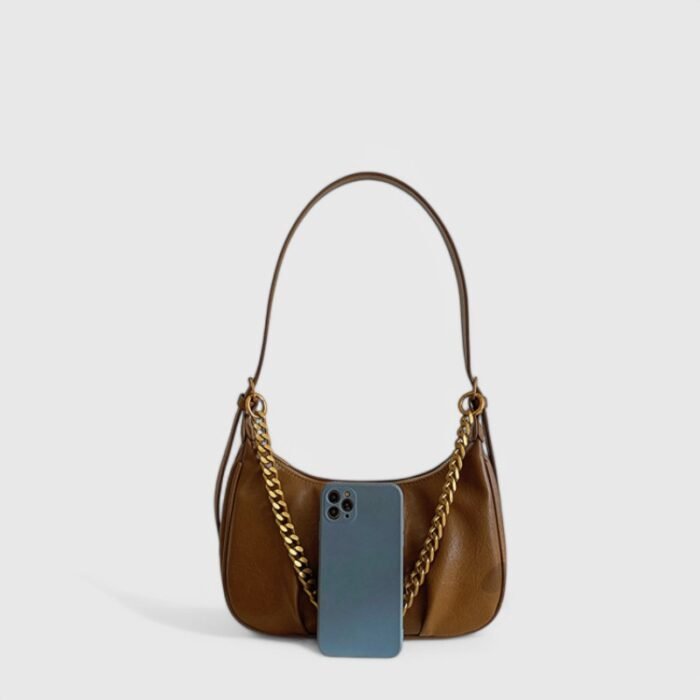 Casual Pleated Fancy Shoulder Bag with Edge & Dumpling Shape - Image 6