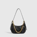 Casual Pleated Fancy Shoulder Bag with Edge & Dumpling Shape - Image 2