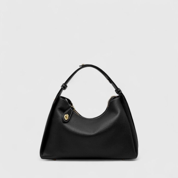 Genuine Leather - black - tiny crossbody bag - Image 2