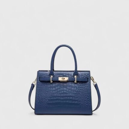 Crocodile Pattern Genuine Leather Satchel Crossboady Bag