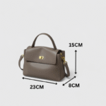 SplitTone Cowhide Nylon Crossboady Bag - Image 5