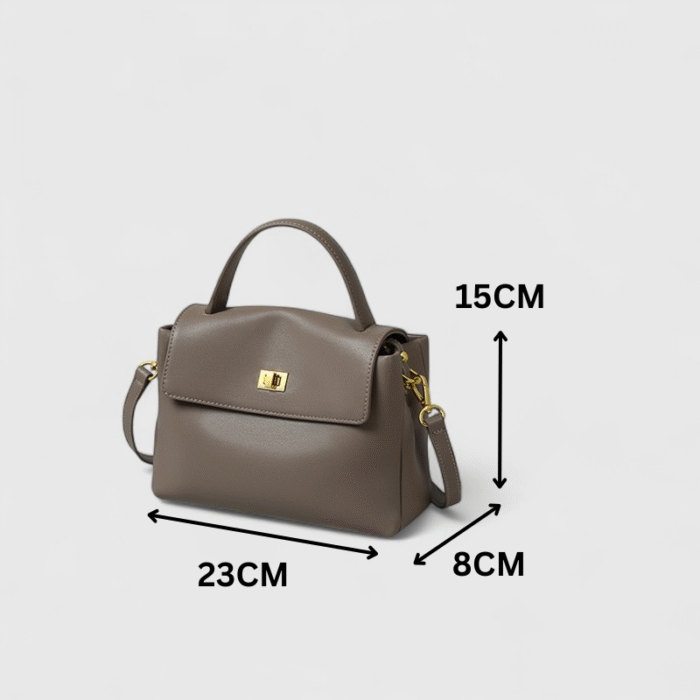 SplitTone Cowhide Nylon Crossboady Bag - Image 5