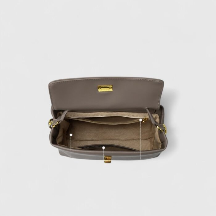 SplitTone Cowhide Nylon Crossboady Bag - Image 4