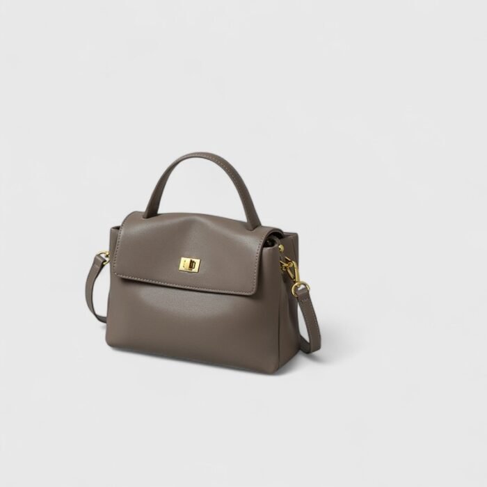 SplitTone Cowhide Nylon Crossboady Bag - Image 9