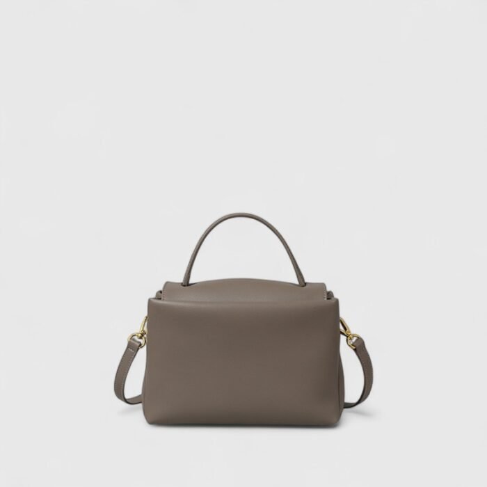SplitTone Cowhide Nylon Crossboady Bag - Image 2