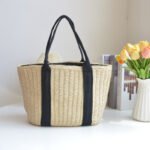 RetroWeave Straw crossbody Bag Off White