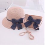 SweetBloom Straw Crossbody Bag Pink