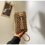 BohoLite Hemp Straw Crossbody bag Khaki