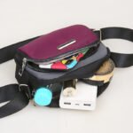 Mini Soft Nylon Crossbody purple Bag