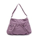 PastelCharm Nylon Crossbody Bag Light Purple