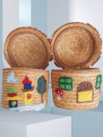 Eco-Chic Beach Crossbody Bag Brown