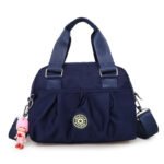 Extra Large Corduroy Crossbody blue Bag