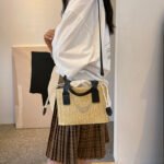 Street Style Straw Crossbody Bag