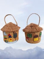 Eco-Chic Beach Crossbody Bag Brown