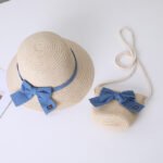 SweetBloom Straw Crossbody Bag Beige