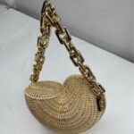 SunChic Straw Crossbody Bag Brown