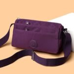 Women’s Minimalist Nylon Crossbody Purple Bag